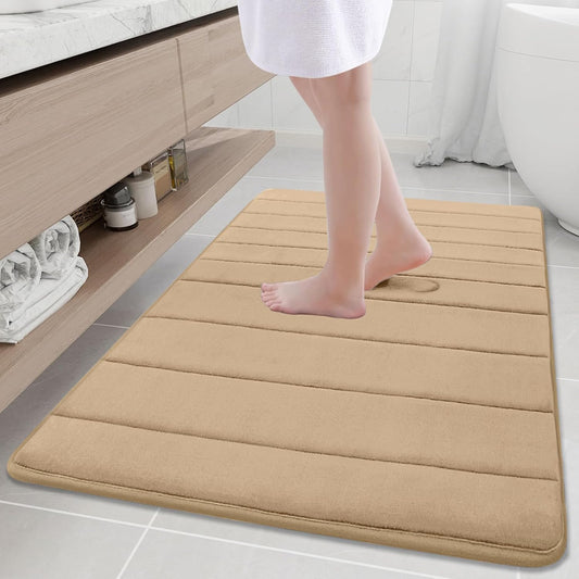 Buganda Memory Foam Bath Mat - Ultra Soft Non-Slip Rug 40in x 32
