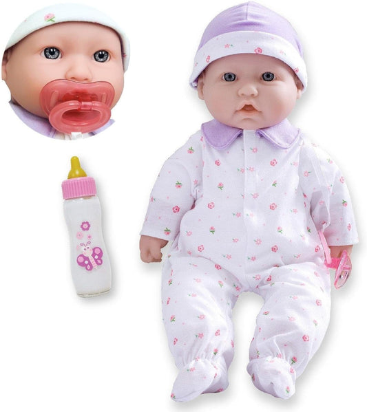 La Baby 16 Soft Body Doll | Washable | Removable Outfit | JC Toys