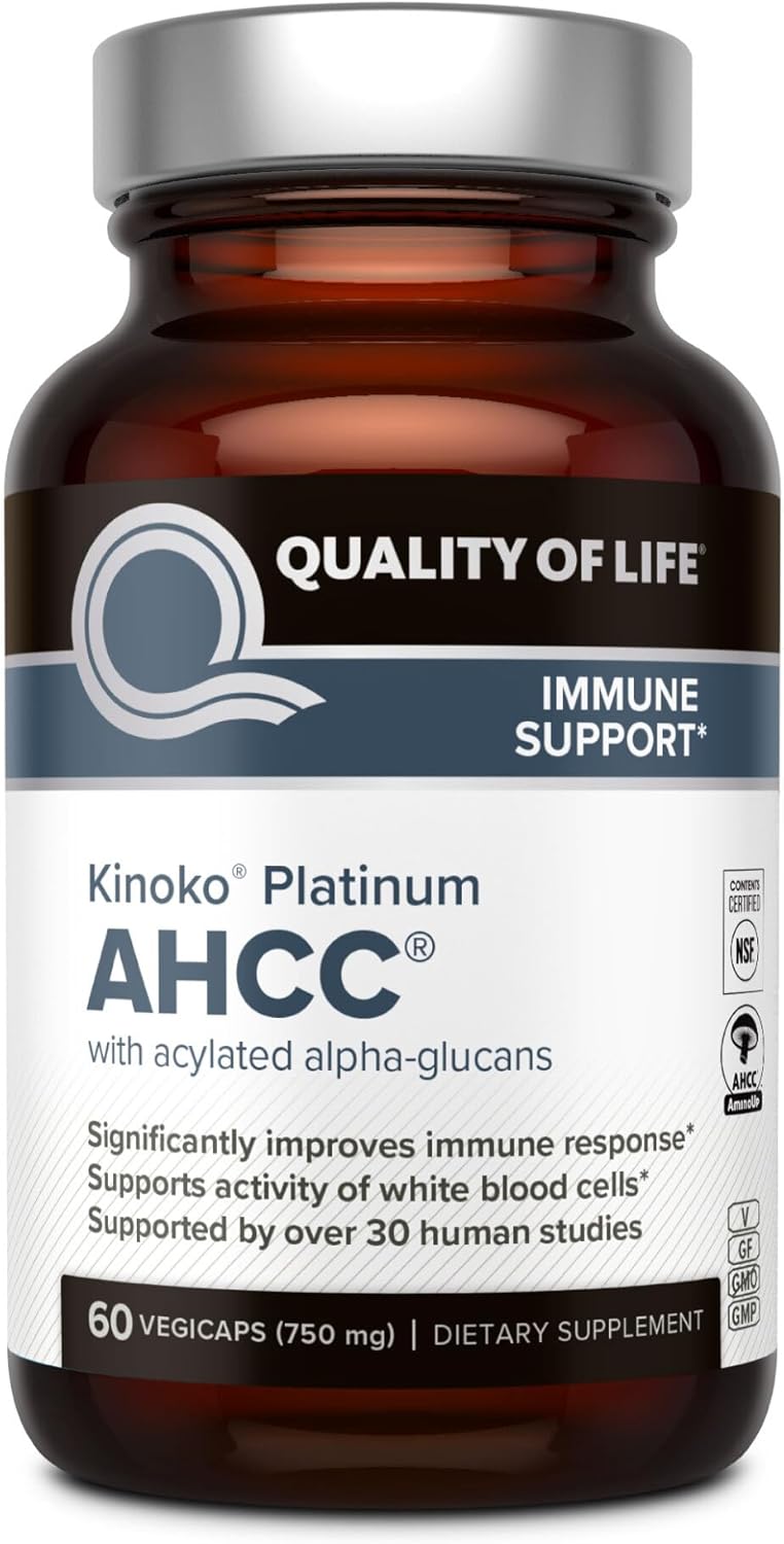 Kinoko Platinum AHCC Herbal Supplement for Immune Support