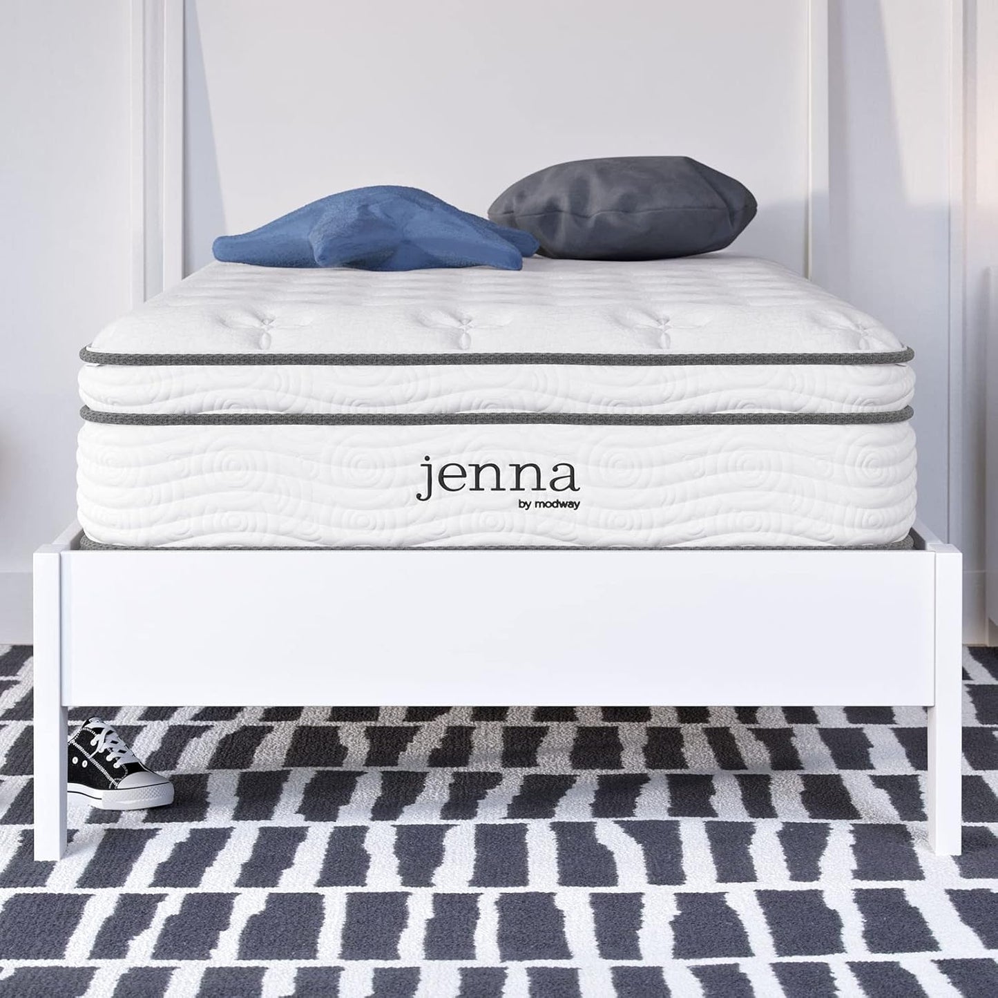 Modway Jenna Twin XL Mattress with Innerspring and Memory Foam