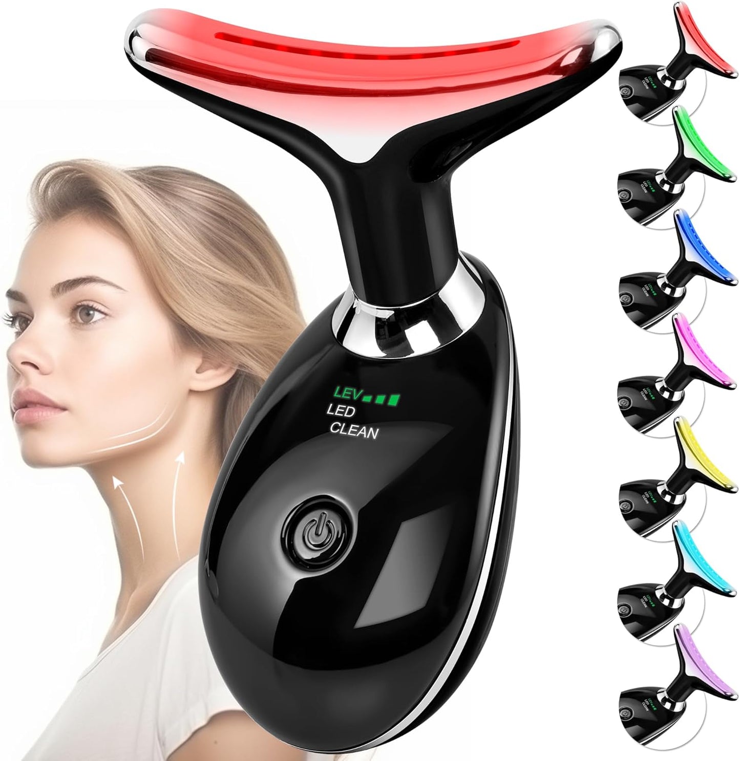 Red Light Therapy for Face and Neck - Facial Massager Tool