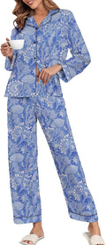 Silk Satin Pajamas Set Women V Neck Button Up - Elegant Lounge