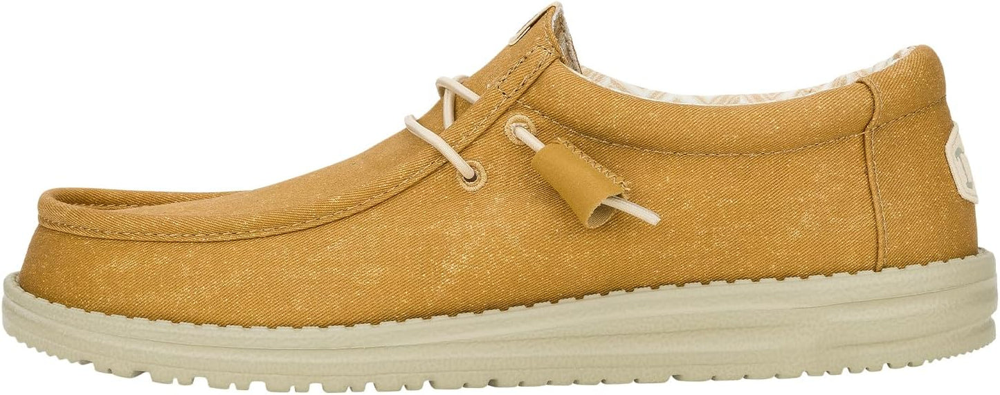 Hey Dude Men's Wally Stretch Canvas Shoes for Ultimate Comfort