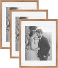 Kate and Laurel Adlynn Rectangle Picture Frame Set of 3 - Matted 11 x