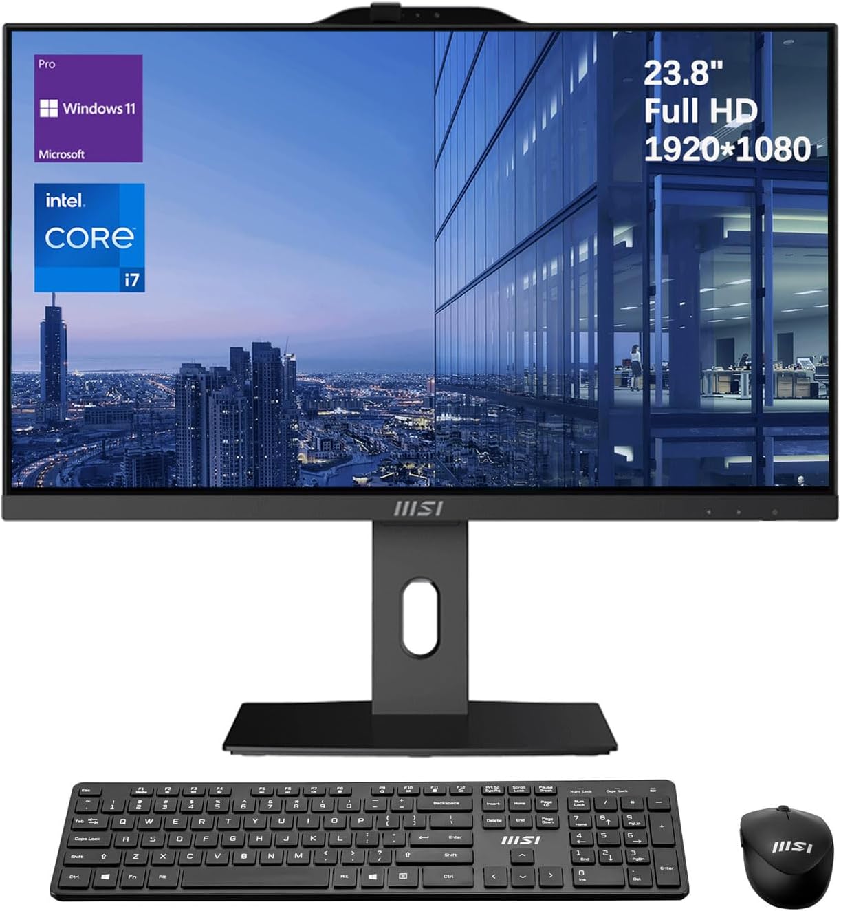MSI PRO AP242P Business All-in-One Desktop with 23.8 in Display