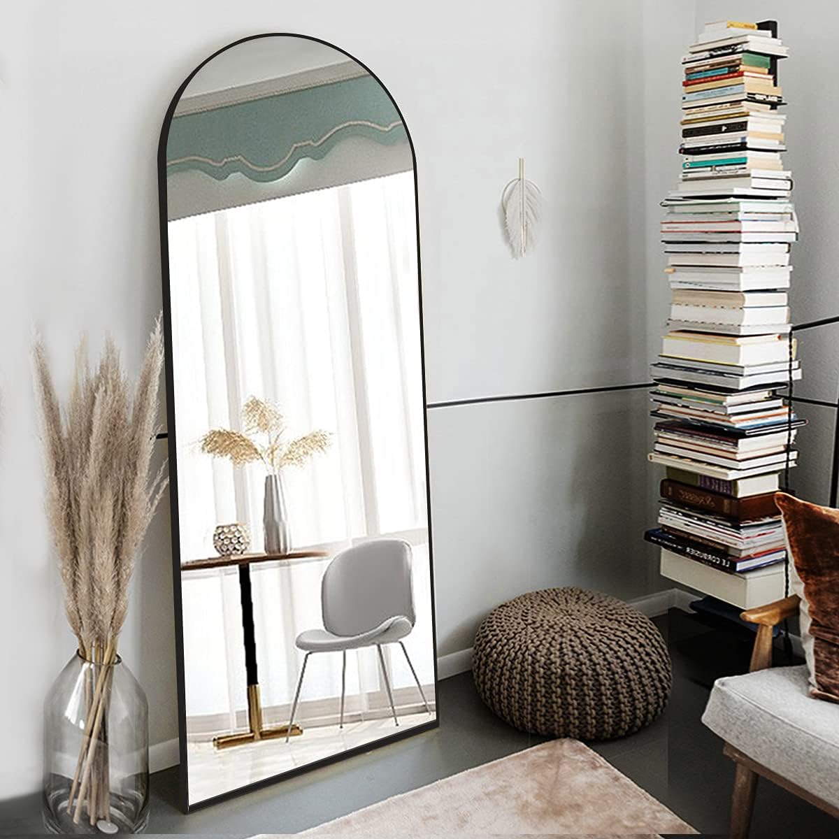 OGCAU Full Length Mirror 65in Arched Design for Any Space