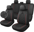 YGL PU Leather Car Seat Covers Full Set - Non-Slip Protection