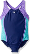 Girls One-Piece Closed Racerback Swimsuit - UPF 50+ Protection