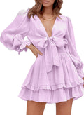 AlvaQ Women's Spring Summer Floral Swing Dress for Casual Outings