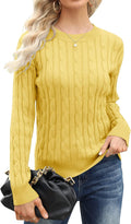 Esobo Women's Classic-fit Cable Mockneck Sweater - Lightweight