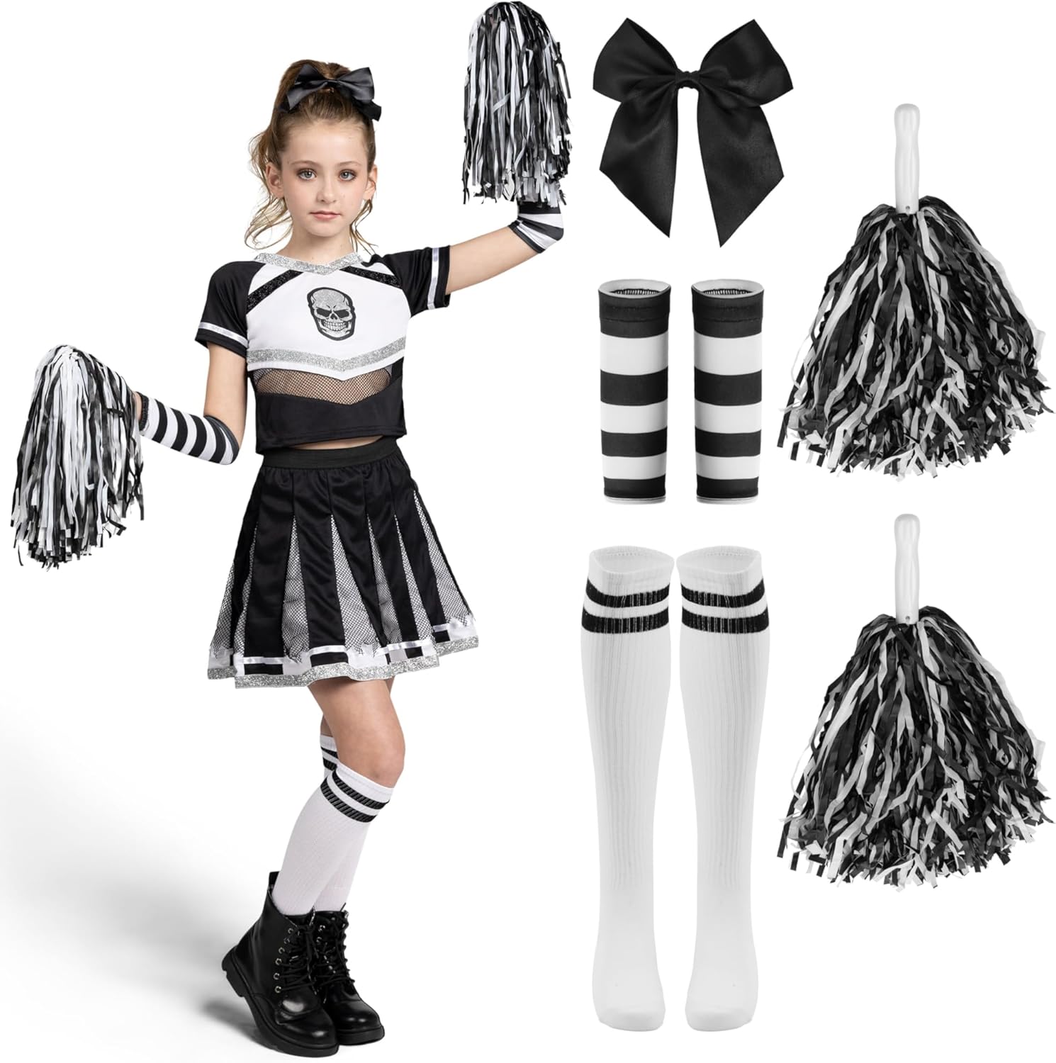 Spooktacular Creations Halloween Cheerleader Costume for Kids