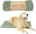 Microfiber Dog Mat for Muddy Paws 36ft x 26ft Sage - Absorbent