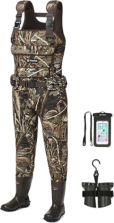 TIDEWE Chest Waders for Women - Waterproof Neoprene Camo Gear
