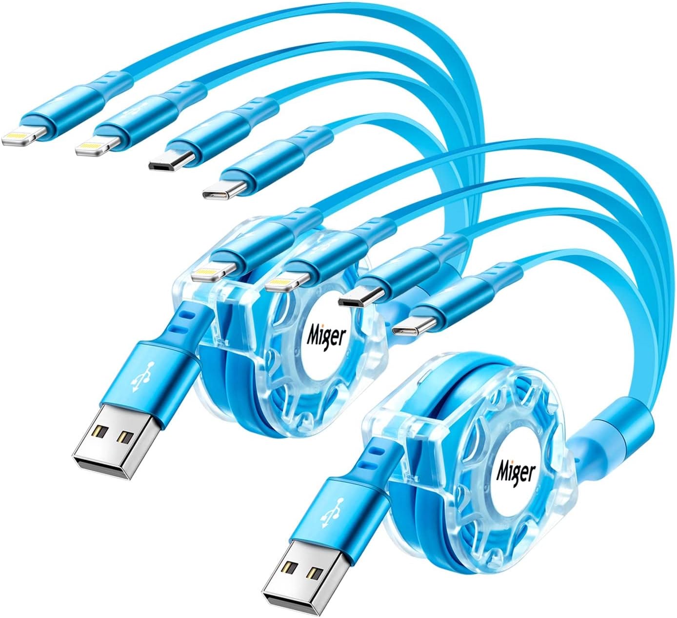Miger 4-in-1 Retractable Multi Charger