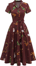 Vintage Tea Dress for Women - Retro 50s Swing Dress