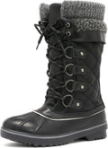 DREAM PAIRS Women's Mid-Calf Waterproof Winter Snow Boots MONTE_02 low
