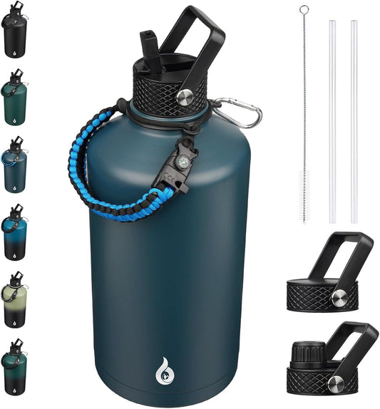 BJPKPK 1 Gallon Water Bottle with Straw Lid for All Occasions