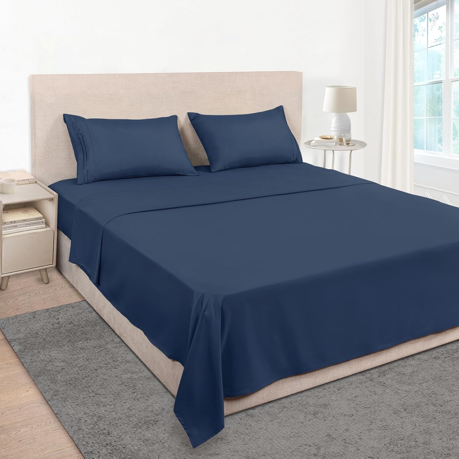 Mejoroom Full Size Sheets - Luxury 1800TC Soft Bedding Set