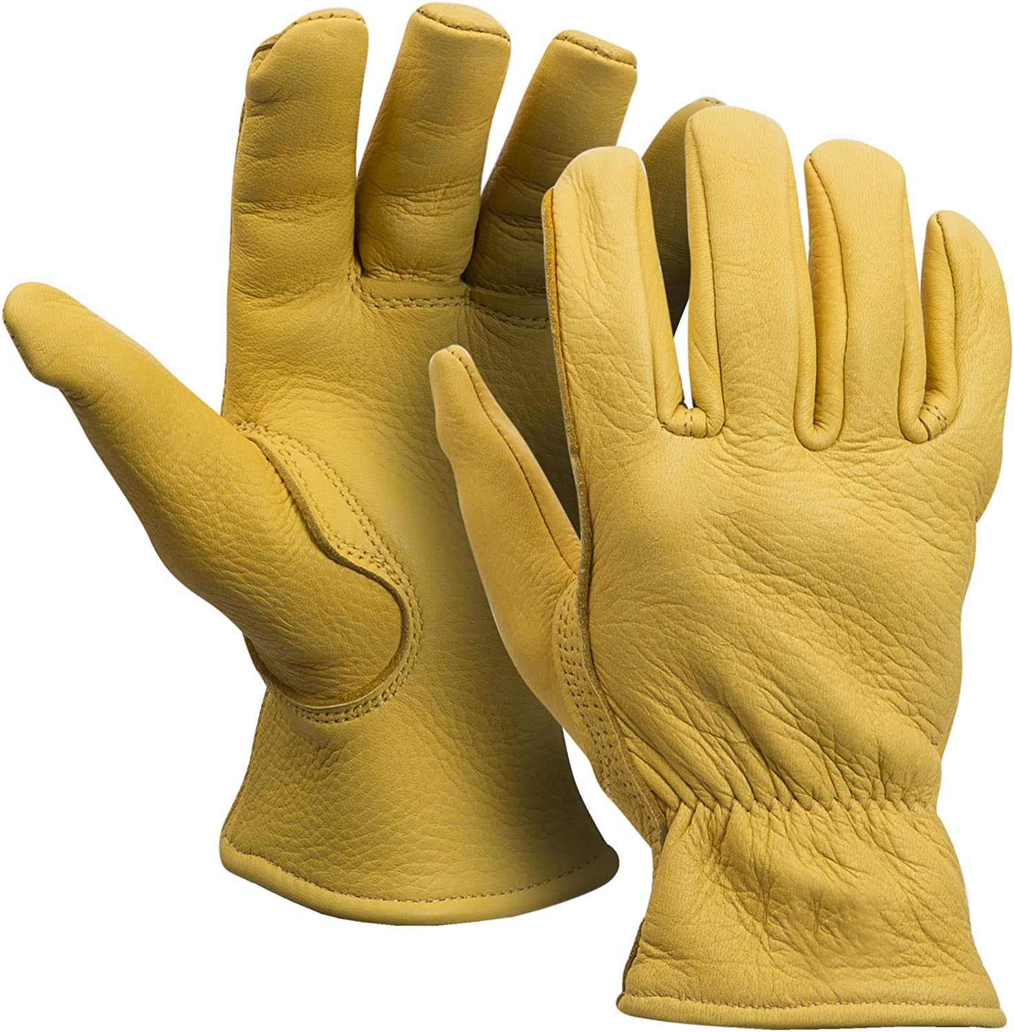 Deerskin Leather Gloves: 40g Thinsulate Lining for Ultimate Warmth