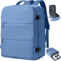 Large Travel Backpack Carry On for Women Man - Spacious Sky Blue