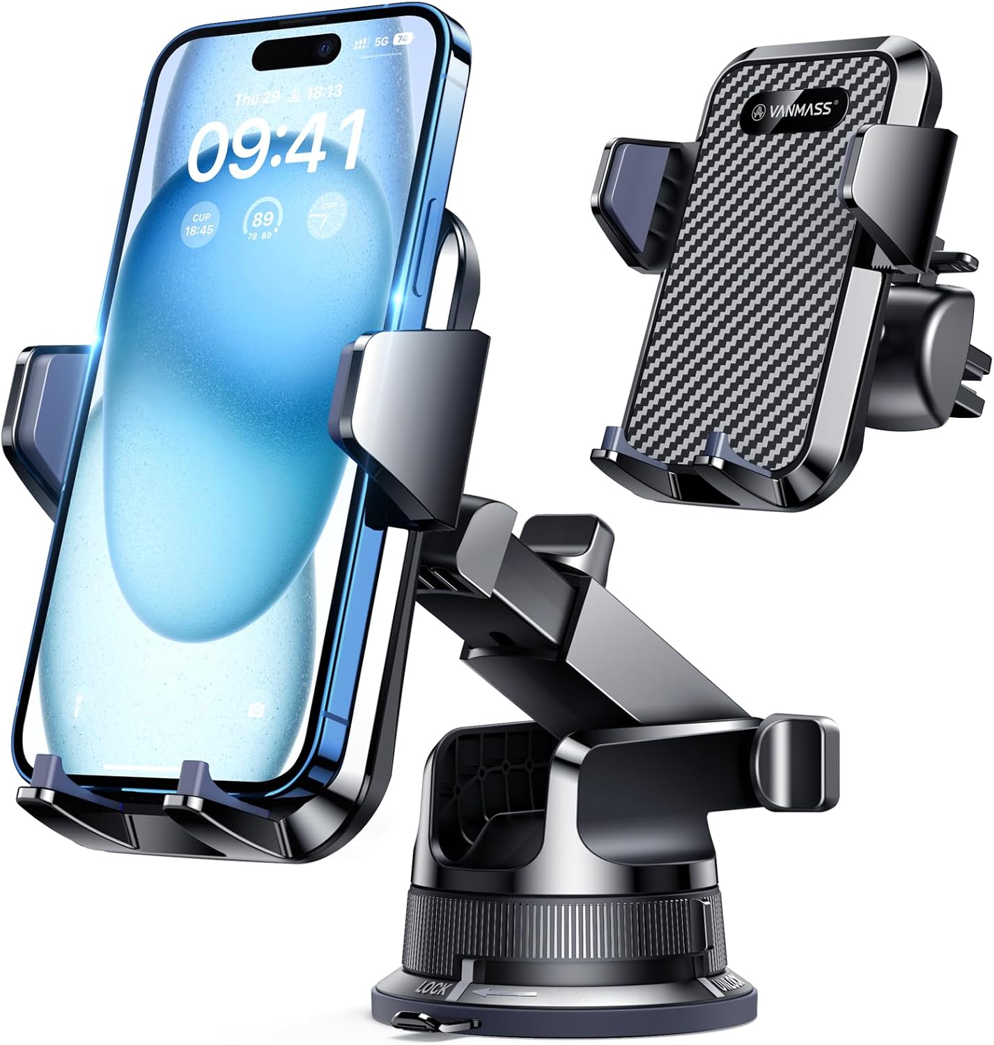 Super Suction Car Phone Holder - Handsfree Mount