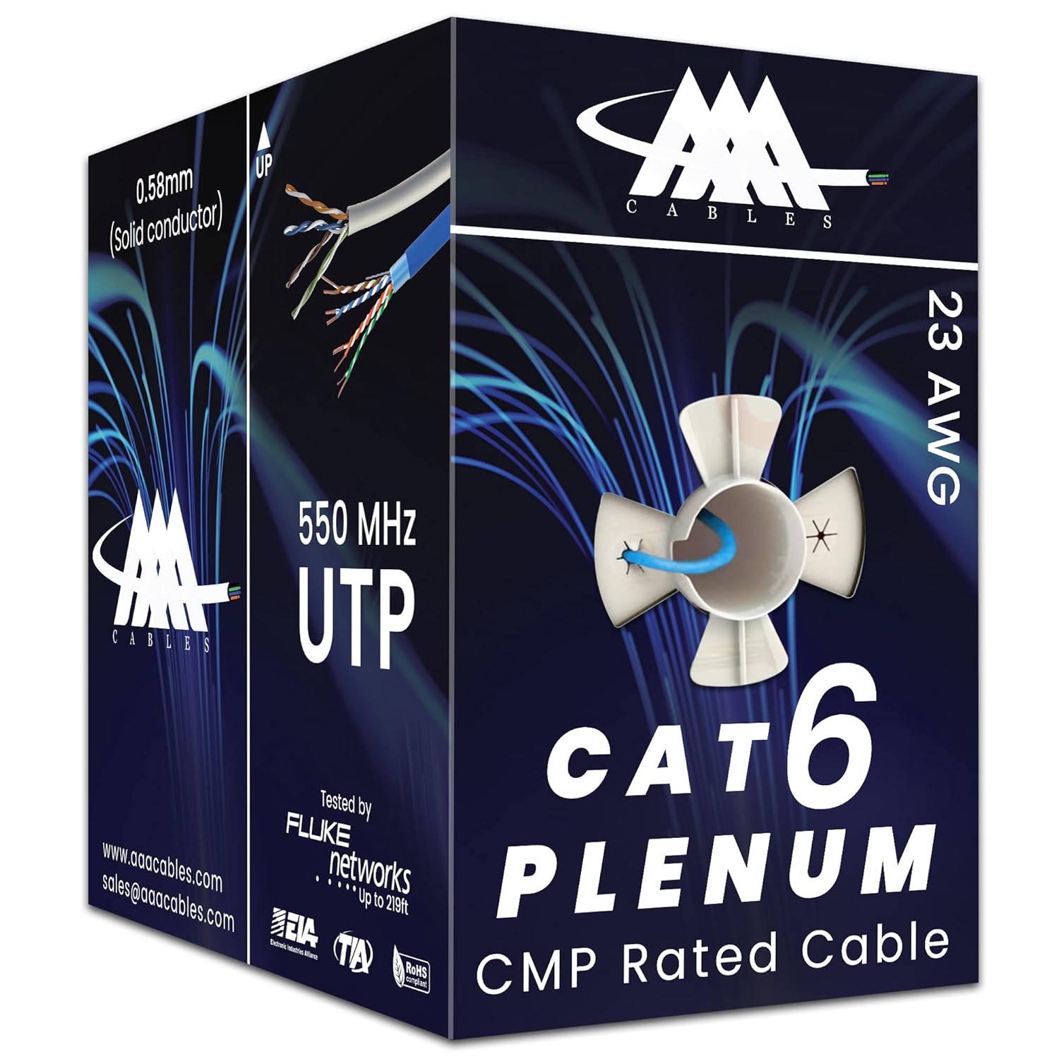 Cat6 Plenum Cable 1000ft for Lightning-Fast Network Performance