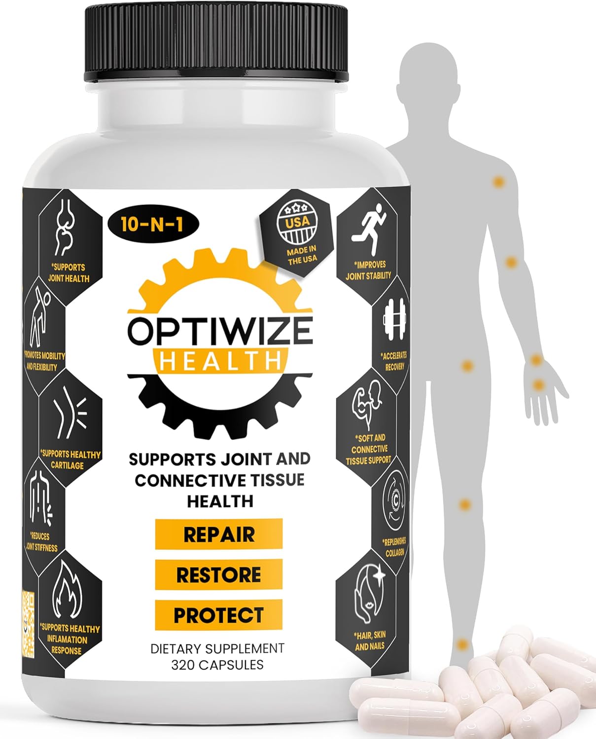 10-in-1 Joint Support Supplement for Mobility & Flexibility