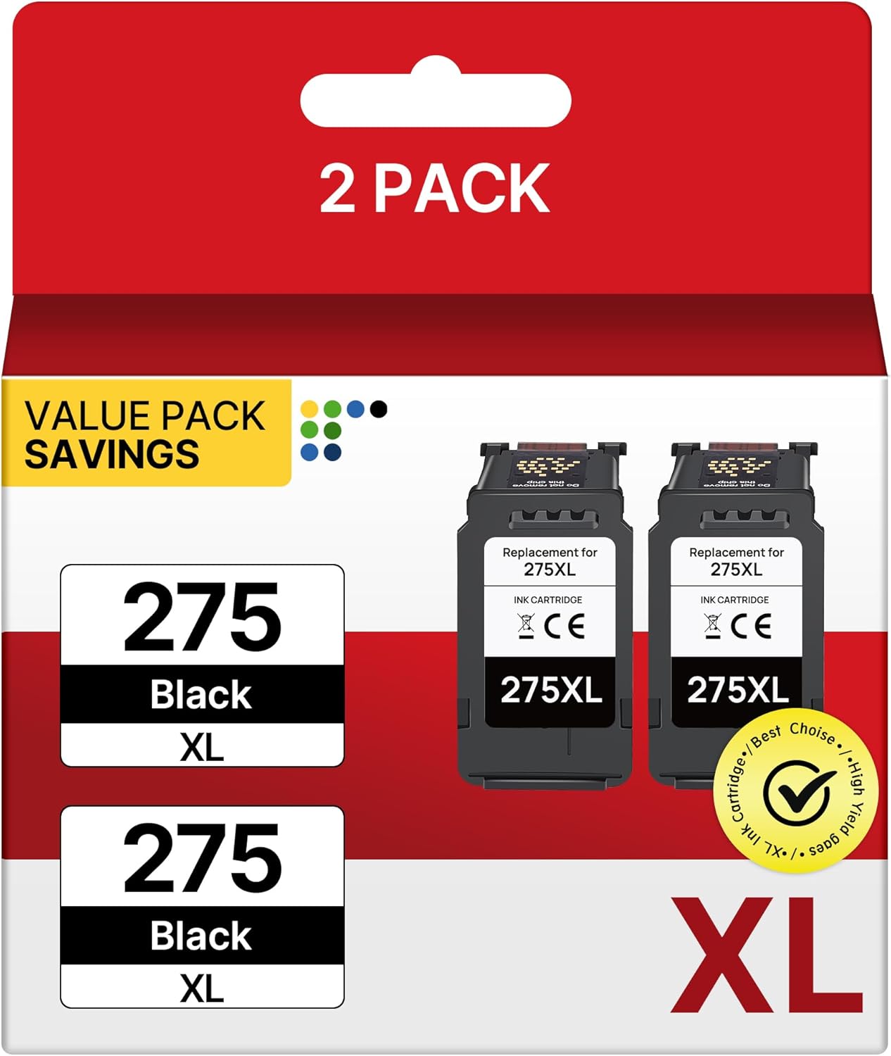 PG-275 XL Ink Cartridge for Canon Printers - High Yield Black