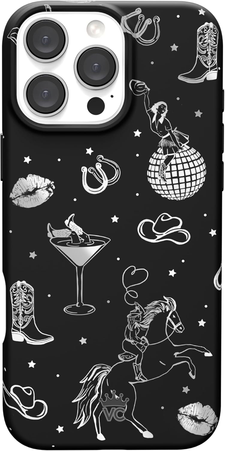 VELVET CAVIAR iPhone 16 Pro Max Case - Disco Cowgirl Design