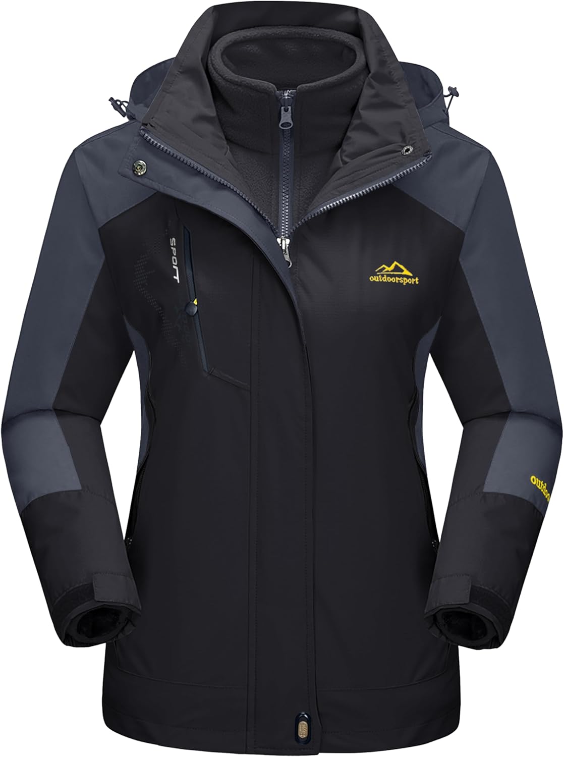MAGCOMSEN Women's 3-in-1 Winter Coats for Snow and Skiing