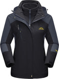 MAGCOMSEN Women's 3-in-1 Winter Coat - Versatile Waterproof Parka snow