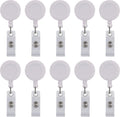 100 Pack Retractable ID Badge Holder Reels with Swivel Alligator Clip