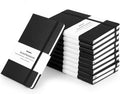 Premium Huhuhero 10-Pack Lined Journals | 120Gsm Thick Paper for Writing | Ideal for Work, School, & Business | 5x8.25 | Black