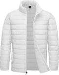 Men's Lightweight Puffer Jacket - Warm Water-Resistant Insulated Coat