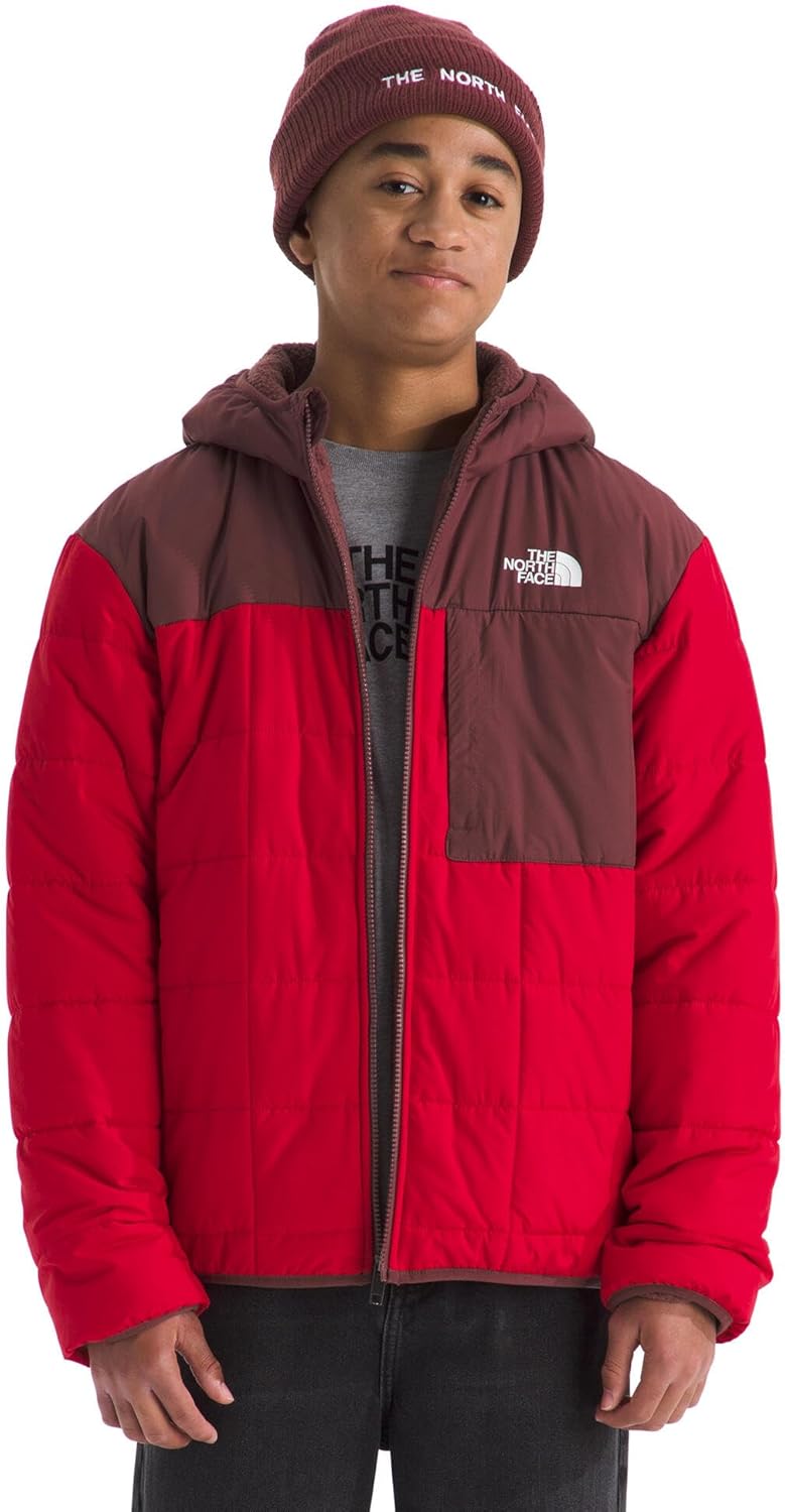 Boys' Reversible Shasta Full Zip Hooded Jacket for Winter Fun