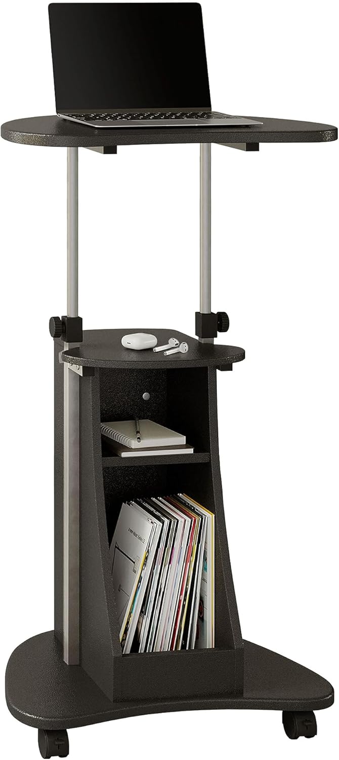 Adjustable Height Laptop Cart - Sit or Stand Anywhere!