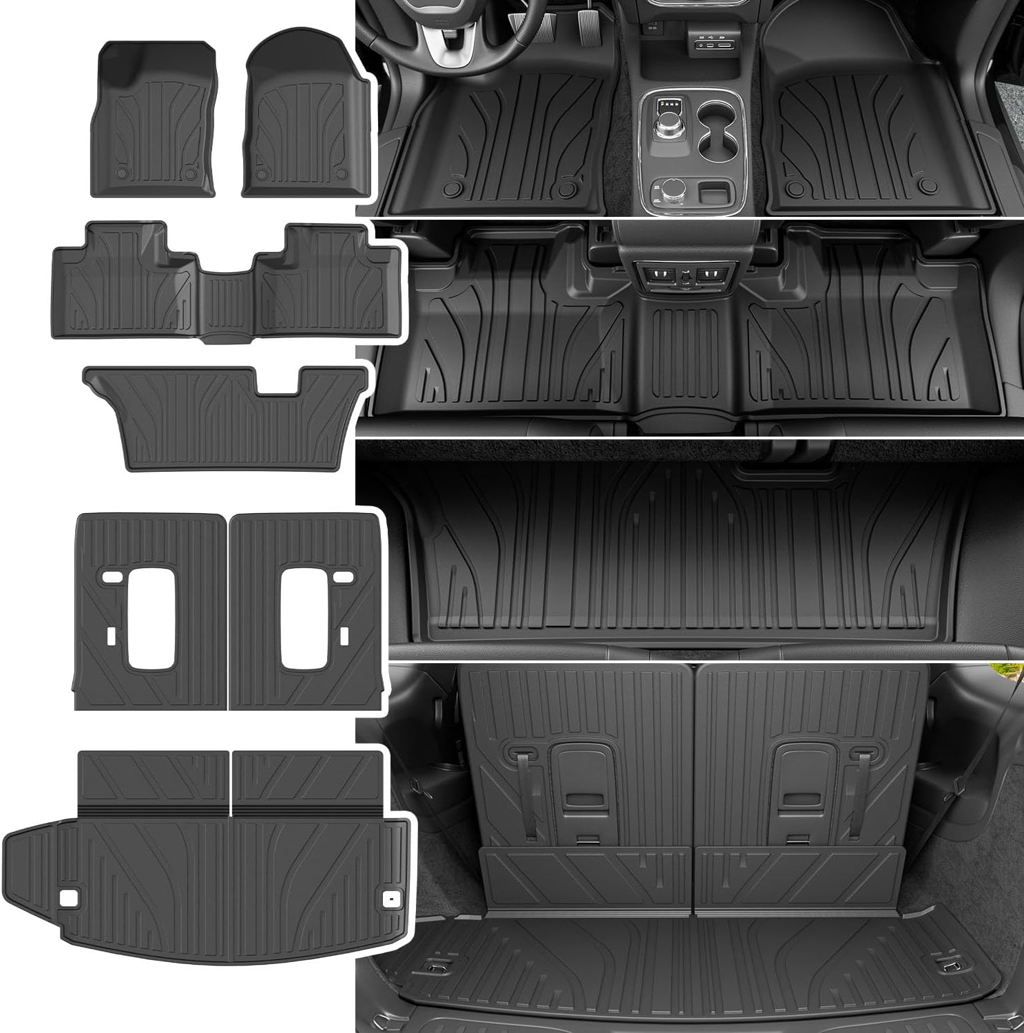 Premium Floor Mat Set for 2016-2025 Dodge Durango 7 Seats