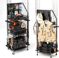 SOYEEZE Fishing Rod Holder Rack for 12 Rods - Mobile Storage Cart