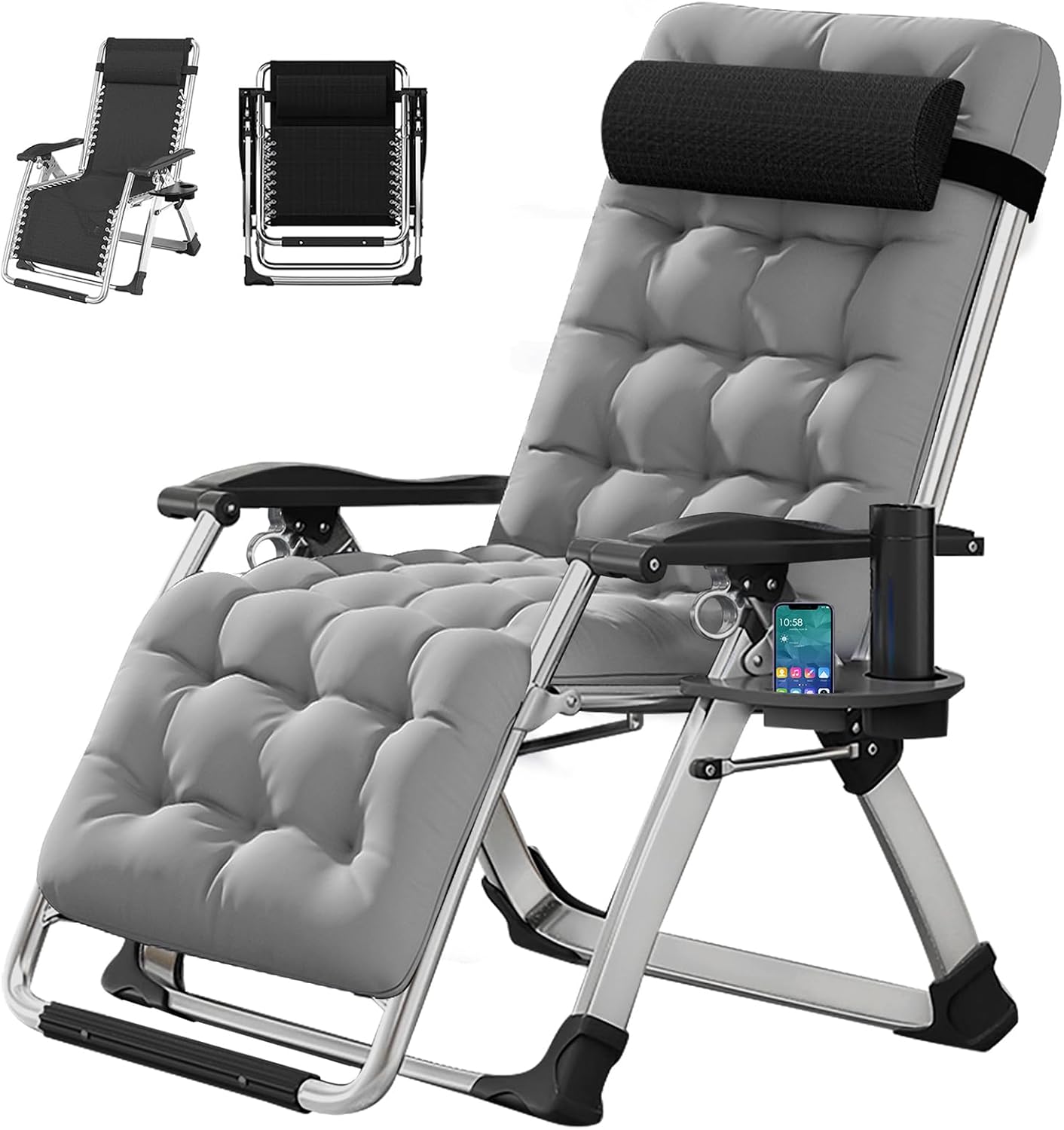 DoCred Zero Gravity Chair - Heavy Duty Folding Recliner for Relaxation