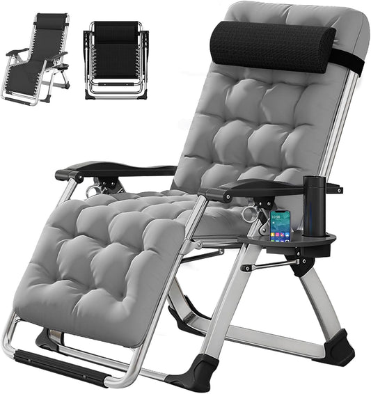 DoCred Zero Gravity Chair - Heavy Duty Folding Recliner for Relaxation