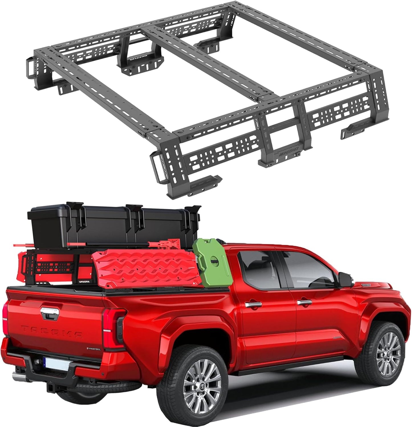 Overland-Ready Pickup Bed Rack by IIIREENO