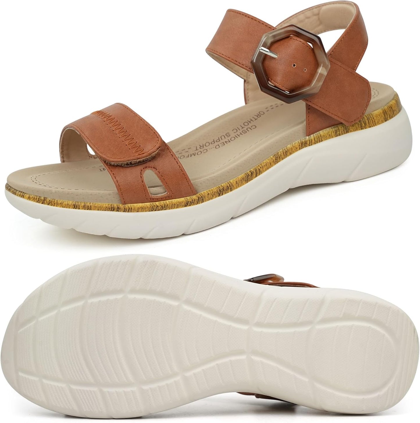 Women Orthotic Arch Support Sandals for Comfortable Walking