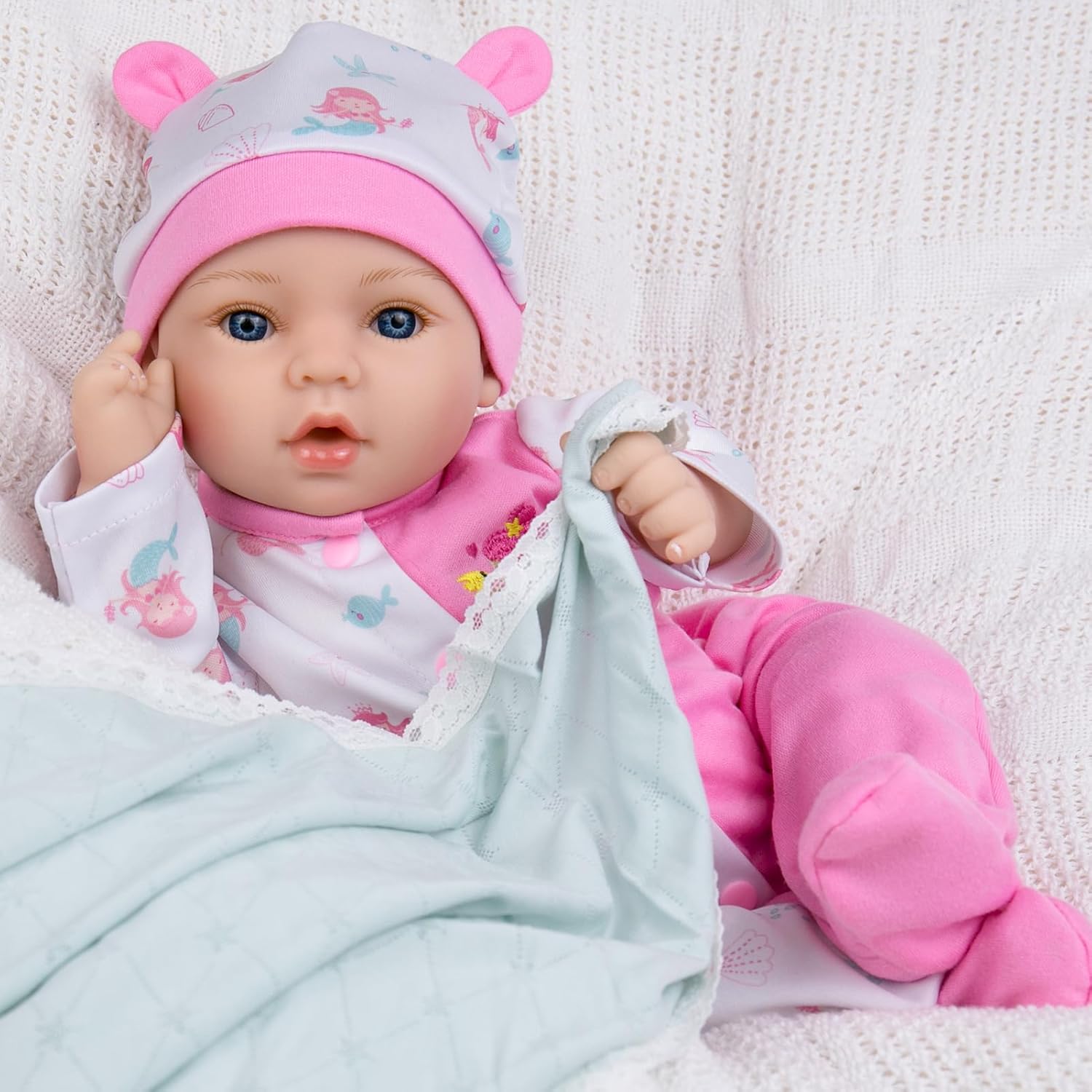 Aori Reborn Baby Dolls Girl Lifelike 18 inches for Collectors