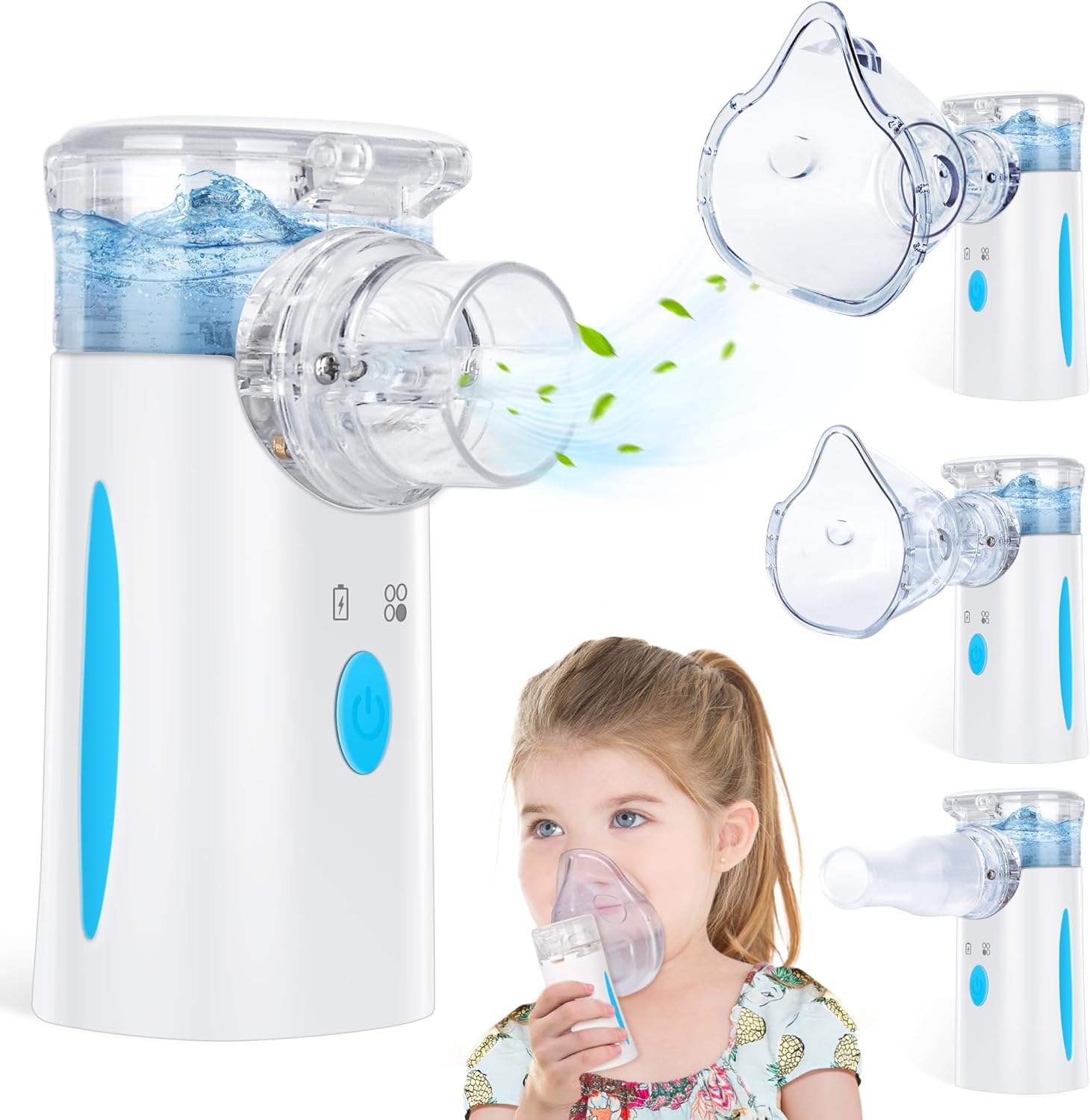 Portable Nebulizer for Adults and Kids - Ultrasonic Mesh Device