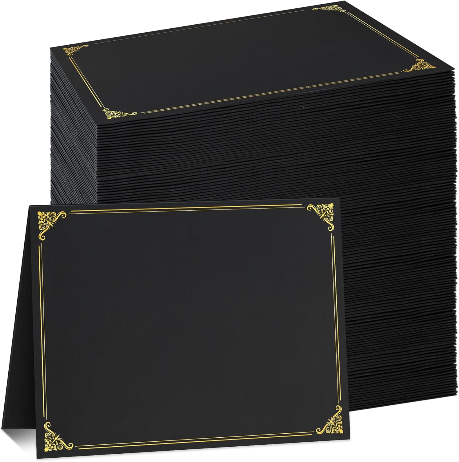 Ndsox 120 Packs Black Certificate Holders for Graduations
