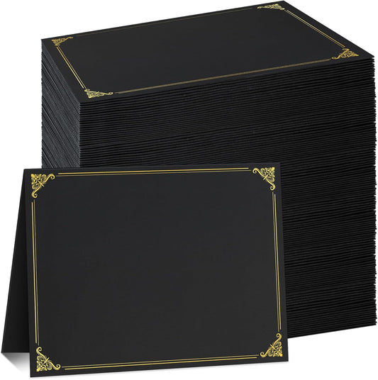 Ndsox 120 Packs Black Certificate Holders for Graduations