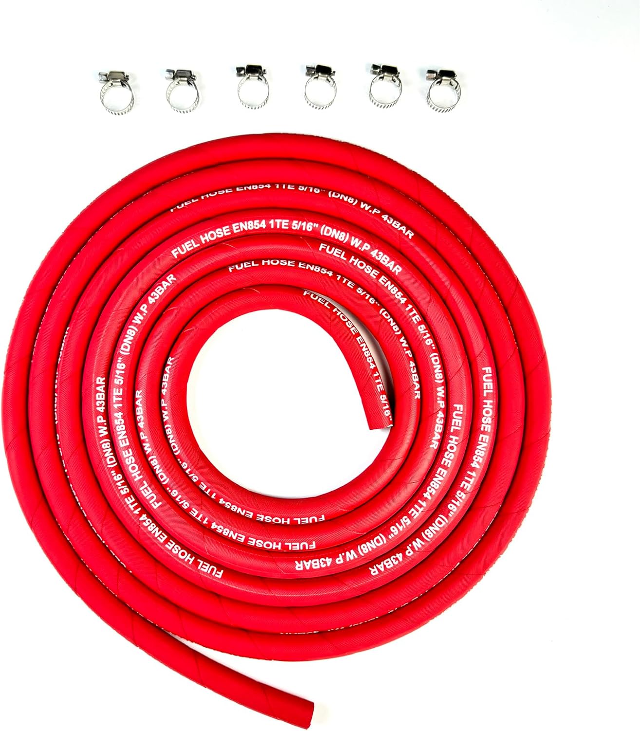 15FT Fuel Line Hose 5AN 8mm High Pressure for Fuel Systems