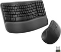 Wave Keys & Lift Vertical Mouse Ergonomic Keyboard and Mouse Combo