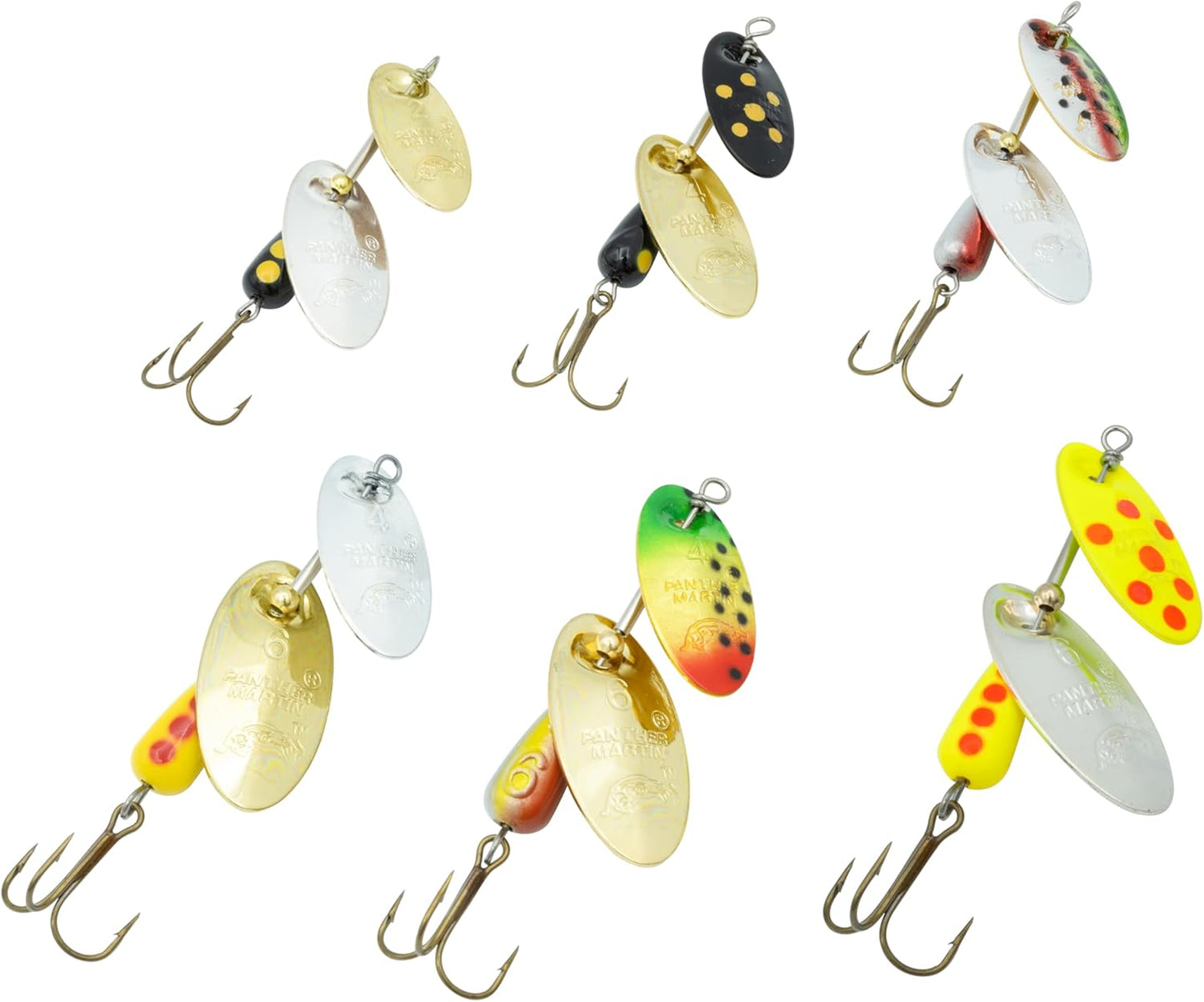 Panther Martin Fishing Lures 6-Pack for Trout, Salmon & Bass