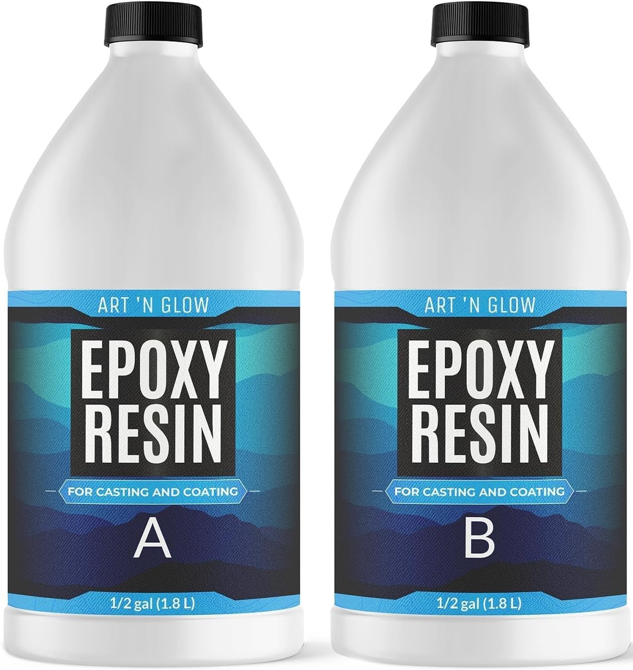 Epoxy Resin for Crystal Clear Casting & Coating - 1 Gallon Kit